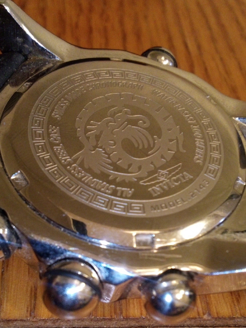 Invicta Blue Dial Watch with Gold Accents and Black Strap - Picture 4 of 10